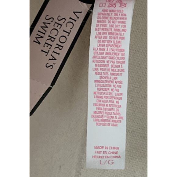 Victoria’s Secret REVERSIBLE Lace up Strappy BALI L+GEO KNOCKOUT M/L SWIM SUIT - Picture 6 of 13